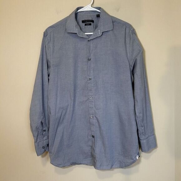 John Varvatos Other - John Varvatos Dress Shirt Mens 15.5 32/33 Blue Signature‎ Tailored Slim Fit